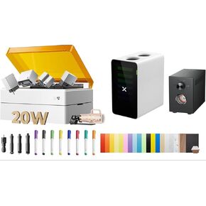 حزمة Xtool M1 Ultra 20W Safetypro مع M1 Ultra 20W Premium Kit ، وحدة الحبر النمطية ، جهاز تنقية الدخان Safetypro AP2 ، Air-Compress Assist ، 20000 ميجا واط إخراج ليزر 4-في 1 ، فئة 1