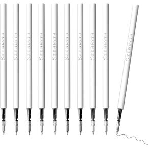 تعبئة Gel Pen 0.5 لأقلام النقر مع الربيع ، وتجفيف الحبر السريع حبر الحبر الأسود الأقلام الكتابة الملساء للمجلات (0.5 مم نصيحة غرامة ، حزمة من 10)