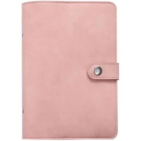 A6 PU Leather Notebook Binder Divillable 6 RING BINDER for A6 Filler Paper ، Worder Leaf Personal Binder Binder with buckle closure (binder only)