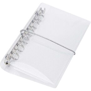 NatsumeBasics A7 Binder 6 Ring 3 أضعاف الميزانية الموثق شبكة Leaf Leaf Clear PP SHELL FOR PHOTOCAR