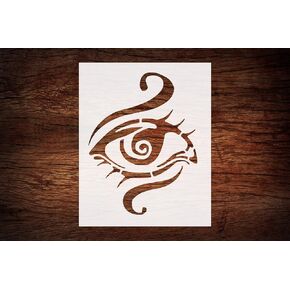 قابلة لإعادة الاستخدام 3rd العين شقرا stencil 8.5 "× 11" - التصميم الروحي المخصص لليوغا والتأمل الحرف اليدوية