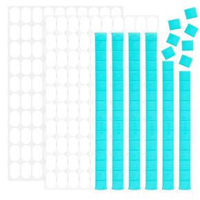 296PCS Sticky Tack for Wall Hanging, Removable Poster Putty Wall Safe Adhesive Poster for Putty, Paint Safe Wall Adhesive for Hanging Pictures, Art, Decoration (Light Blue, White)