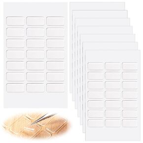295pcs أقراص غراء صافية مزدوجة ، وشريط لاصق قابل للإزالة ، ملصقات مربعة لاصقة شفافة لحفلات الزفاف ، زخرفة الأطراف (14 ورقة)
