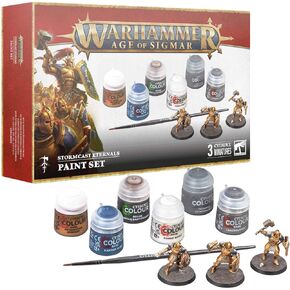 ألعاب ورشة عمل Warhammer Age of Sigmar: Stormcast Eternals + Paint Set