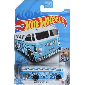 Hot Wheels Surfin School Bus, [Blue/White] 55/250 Metro 4/10