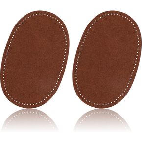 2pcs بقع الكوع للسترات الصوفية ، بقع كوع بيضاوي للملابس للجلد الاصطناعي خياطة خياطة على بقع الحديد بقع الصوفية للسترات الصوفية أسفل السترات البنية (بنية)