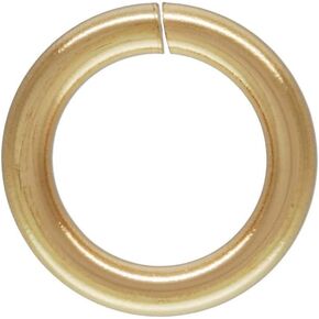 JewelrySupply Open Jump Ring 4.5mm 14 Karat Solid Yellow Gold