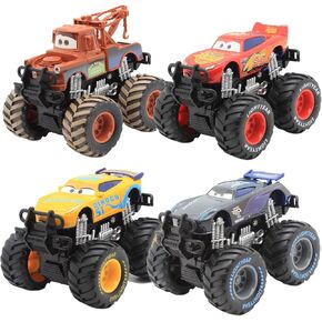 Movie Cars 3, Tow Mater Toy, Lightning McQueen Toys, Jackson Storm, 1:55 Die-cast Toy Car Big Wheel Buggy (Mater and McQueen) in Saudi Arabia