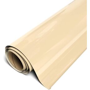 SISER Easyweed Heat Transfer Vinyl 11.8 "× 2 قدمًا - متوافق مع SISER ROMEO/JULIET وغيرها من قواطع المهنية أو الحرف - Layerable - CPSIA معتمد (كريم - HEX #F4E0AD)