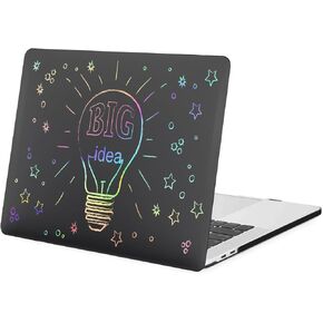 Hard Laptop Case Compatible with MacBook Pro 13 Inch 2020 2019 2018 2017 2016 Release A2338 A2289 A2251 A2159 A1989 A1708 A1706, Plastic Hardshell Cover Case for Pro 13", Creative Idea Bulb