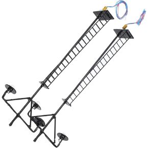 2pcs Miniature Railroad Signal Light Models Durable Abs and Metal Traffic Lamps for Sand Table Layout Lifelike Warm Glow for Train Scenery and Model Accessories in Kuwait