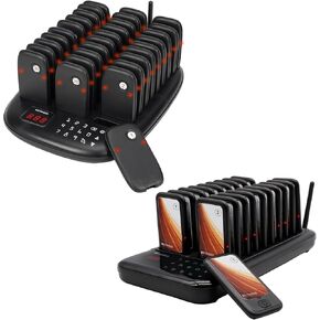 RETEKESS TD175P Restaurant Pager System 3280 FT مع حزمة 30 Pagers مع نظام مطعم TD173 RETEKESS مع 20Pagers