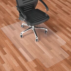 Naturehydro Office Chair Mat for Hardwood Floor, 48" x 36" Transparent Floor Protector,Easy Glide Rolling Desk Chair Floor Mat, BPA and Phthalates Free (Rectangle) in Kuwait