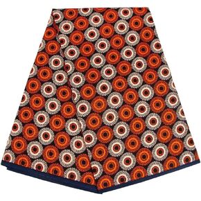 African Fabric 100% Cotton Fabric African Ankara Print Fabric 6 Yards One Piece 1540