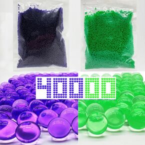 كرات الهلام Blaster Ammo splat r ball recling 7-8 mm ، 2 packs ، 40،000 age orby blasters rowns gel splatter blaster blaster ، fer the ١٤.