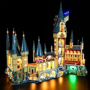 مجموعة إضاءة LED لقلعة Harry Potter Hogwart - متوافقة مع LEGO 71043 ， متوافقة مع مجموعات LEGO ، ولم يتم تضمين مجموعة النماذج ، ويعزز العرض ، وتثبيت سهل ، وهدية رائعة ، ومواد آمنة