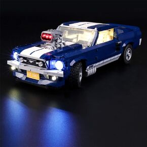 مجموعة ضوء Lightailing (Creator Expert Ford Mustang) نموذج لبنات البناء - مجموعة مصباح LED متوافق مع LEGO 10265 (غير متضمن النموذج)