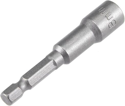 2Pcs 1/4 Quick-Change Hex Shank, 8mm Magnetic Nut Setter Driver Drill Bit, 1.89 Inch Length, Metric for Machine Maintenance, Furnitures, Woodworking, Auto Repairing in Kuwait