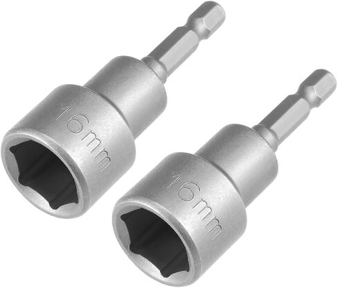 2Pcs 1/4 Quick-Change Hex Shank, 8mm Magnetic Nut Setter Driver Drill Bit, 1.89 Inch Length, Metric for Machine Maintenance, Furnitures, Woodworking, Auto Repairing in Kuwait