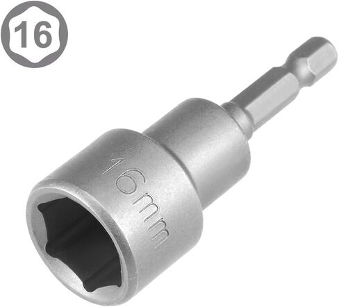 2Pcs 1/4 Quick-Change Hex Shank, 8mm Magnetic Nut Setter Driver Drill Bit, 1.89 Inch Length, Metric for Machine Maintenance, Furnitures, Woodworking, Auto Repairing in Kuwait