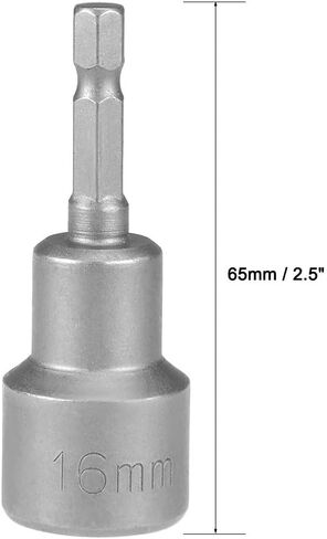 2Pcs 1/4 Quick-Change Hex Shank, 8mm Magnetic Nut Setter Driver Drill Bit, 1.89 Inch Length, Metric for Machine Maintenance, Furnitures, Woodworking, Auto Repairing in Kuwait