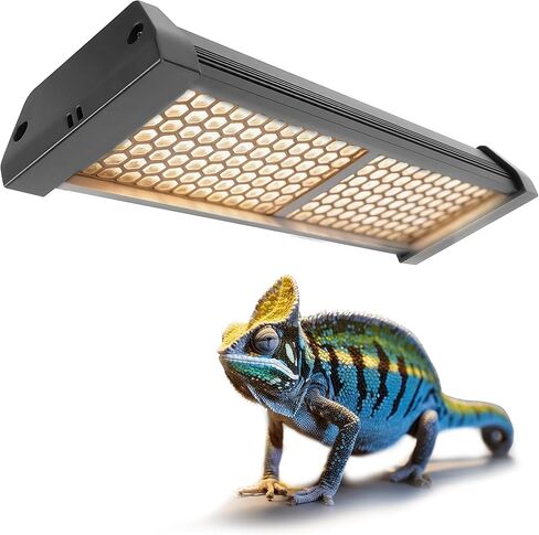 Dimmable LED Reptile UVB Lamp, 8000 Hours UVB Duration for Much Longer Lifespan, Adjustable 4/8/12-Hour Cycles, Suitable for Lizard and Chameleon, 12W, L Size in Saudi Arabia