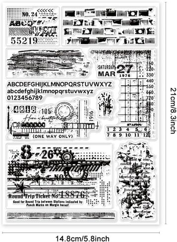 GLOBLELAND Ink Dot Background Clear Stamps for DIY Scrapbooking Broken Glass Background Silicone Stamp Seals Cracks Background Stamp for Cards Making Photo Album Journal Decoration 8.27×5.83inch in Saudi Arabia