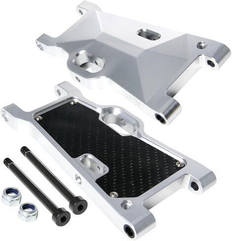 CNC Aluminum Alloy Front & Rear Universal Suspension Arm for RC 1/5 LOSI DBXL 2pcs/Set (Silver) in Saudi Arabia