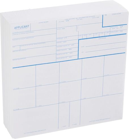 FD-258 Fingerprint Card - Blue, 250 Pack (Blue, 250) in Kuwait