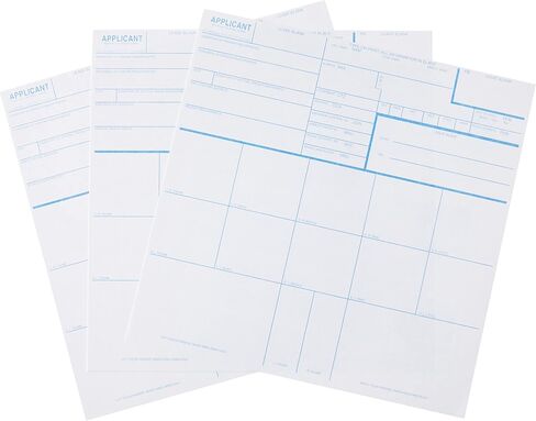 FD-258 Fingerprint Card - Blue, 250 Pack (Blue, 250) in Kuwait