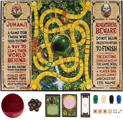 سبين ماستر لعبة جومانجي الفاخرة، نسخة الكترونية غامرة من لعبة لوحية فيلم المغامرات الكلاسيكية، مع اضواء واصوات للاطفال والكبار من سن 8 سنوات فما فوق، 6061778، العاب سبين ماستر in Kuwait