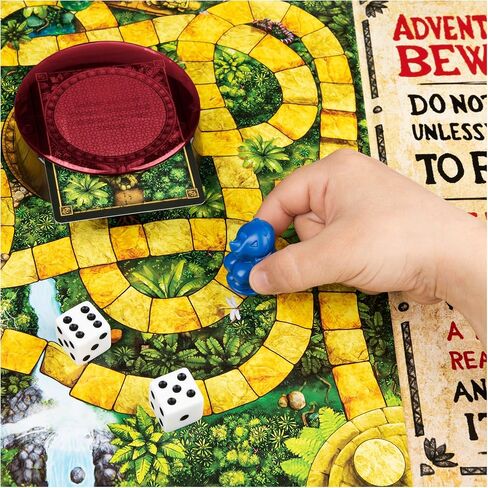 سبين ماستر لعبة جومانجي الفاخرة، نسخة الكترونية غامرة من لعبة لوحية فيلم المغامرات الكلاسيكية، مع اضواء واصوات للاطفال والكبار من سن 8 سنوات فما فوق، 6061778، العاب سبين ماستر in Kuwait