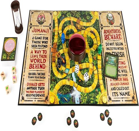 سبين ماستر لعبة جومانجي الفاخرة، نسخة الكترونية غامرة من لعبة لوحية فيلم المغامرات الكلاسيكية، مع اضواء واصوات للاطفال والكبار من سن 8 سنوات فما فوق، 6061778، العاب سبين ماستر in Kuwait