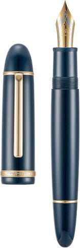 Jinhao X159 Dark Blue Fountain Pen # 8 Fine Point Gold Trim Smooth Writing Instrument with Converter in Saudi Arabia