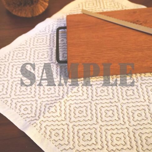 Daruma Hitomezashi Sashiko Kit - إبرة ومجموعة من الخيوط اليابانية الممتازة مع Sashiko Fukin ، خيط ، إبر ، كشقة - جاهزة لاستخدام مجموعة (انضم إلى نمط الماس) in Kuwait
