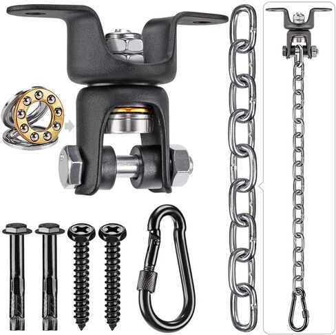BeneLabel Heavy Duty Swing Hanger with Chain and Screws - Hammock Chair Hanging Kit for Indoor & Outdoor Use - 1000 LB Capacity in Saudi Arabia