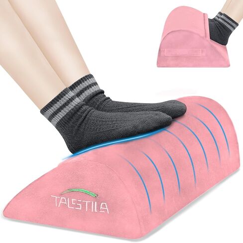 Talstila Foot Rest for Under Desk في العمل ، مسند القدمين مع جيب أقدام أفخم دافئة ، براز قدم الرغوة المريحة ، أسفل مساند المكتب ، لمكاتب المكاتب وكرسي المكاتب - Back & Leg Pain Rights in Kuwait