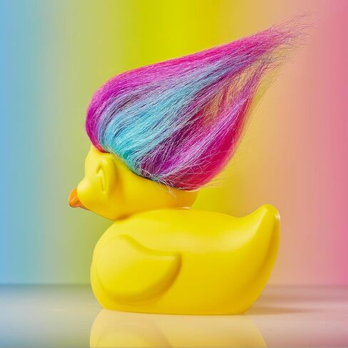 TUBBZ Boxed Edition Rainbow Troll Collectible Vinyl Rubber Duck Figure - Official Trolls Merchandise - Fantasy Nostalgia Movies, TV & Games in Kuwait