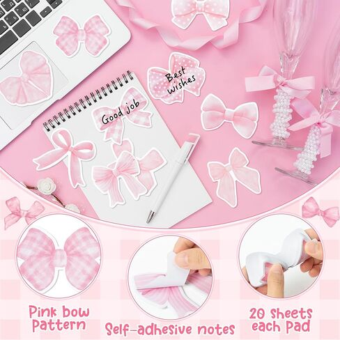 CJiangpo 30Pcs Marshmallow Sticky Notes Pads, 600 Sheets Cute Self Stick Notepad Memo Pads Funny Cartoon Page Marker Classroom Rewards Camping Themed Party Favors Filler Gift for Kids in Saudi Arabia
