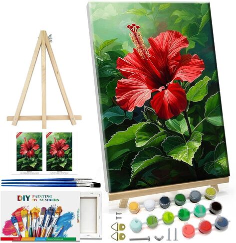 طلاء ATDMS بواسطة أرقام أرقام للبالغين مع طلاء زهور الإطار بواسطة أرقام أرقام مع طلاء easel diy الكبار من أدوات الأرقام على مجموعات طلاء زيت الأزهار مؤطرة in Kuwait