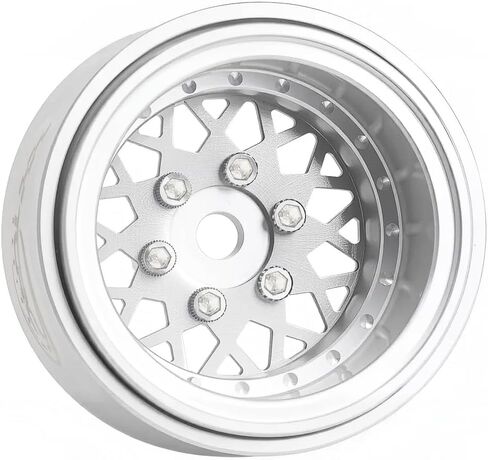 4PCS Deep Dish Grade 5 Titanium Wheel Face 1.0 Inch Beadlock Wheels Hubs for 1/24 Axial SCX24 TRX4M FCX24 Redcat Ascent-18 HPI Venture18 1/18 RC Crawler Car Upgrade Parts in Saudi Arabia