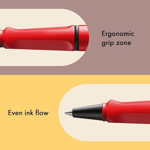 Lamy safari aquasky - Rollerball Pen with ergonomic grip & line width M - for pleasant long writing - made of robust ASA plastic - including rollerball refill M 63 in black in Saudi Arabia