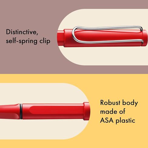 Lamy safari aquasky - Rollerball Pen with ergonomic grip & line width M - for pleasant long writing - made of robust ASA plastic - including rollerball refill M 63 in black in Saudi Arabia