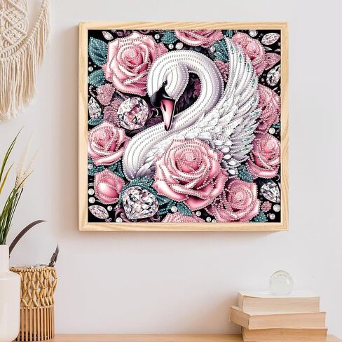Tontut 5D Diamond Art Painting Kit, Pink Unicorn Animal Horse DIY Diamond Art Adult Set Mosaic Crafts, Suitable for Home, Office Wall Decoration, can be Packaged as Gifts for Friends in Kuwait