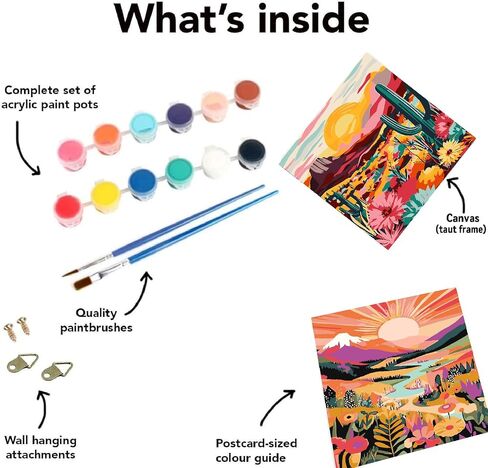 cdjlddww 2 Pack National Park Paint by Numbers Kit for Adults Framed - Mountain Sunset Wander Adults Paint by Numbers Kits - Adult Paint by Number Kits on Canvas Arts and Crafts for Adults 8x12inch in Saudi Arabia