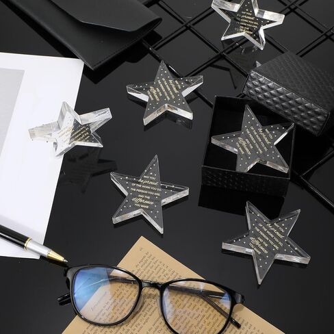 24 Pcs Employee Appreciation Awards for Coworker Acrylic Thank You Gifts Trophy Be Proud of The Work You Do Prizes for Colleague Retirement Farewell Motivational Gift (Pentagram) in Saudi Arabia