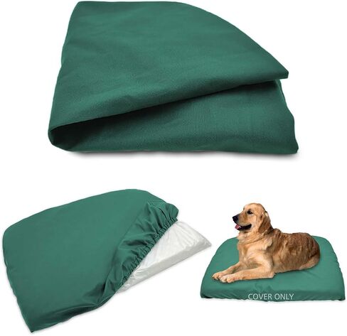 Dog Bed Cover Waterproof Replacement Machine Washable Covers for Dog Bed Heavy Duty Scratch Resistant Mattress Protector Pet Bed 47x29 Inch Grey Cover Only in Saudi Arabia