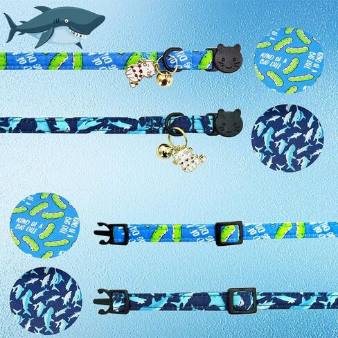 Elegant little tail 2 Pack Cat Collar- Christmas Cat Collars Breakaway with Bell Pendant Wedding Kitten Boy Girl Safety Adjustable 7-12 Inch Collar for Small Cats Puppy in Kuwait