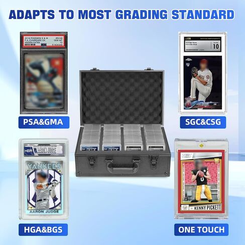 Graded Card Storage Box, Trading Card Case for PSA Graded Cards, Sports Card Storage Boxes as PSA Card Holder, Baseball Card Case, Slab Case, PSA Card Case Fits PSA, CSG, BGS & Top Loaders in Saudi Arabia