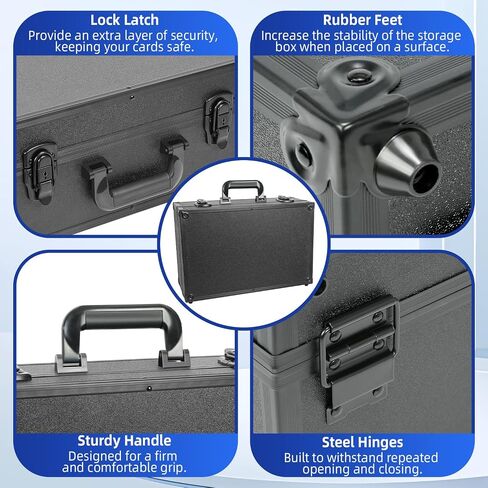 Graded Card Storage Box, Trading Card Case for PSA Graded Cards, Sports Card Storage Boxes as PSA Card Holder, Baseball Card Case, Slab Case, PSA Card Case Fits PSA, CSG, BGS & Top Loaders in Saudi Arabia